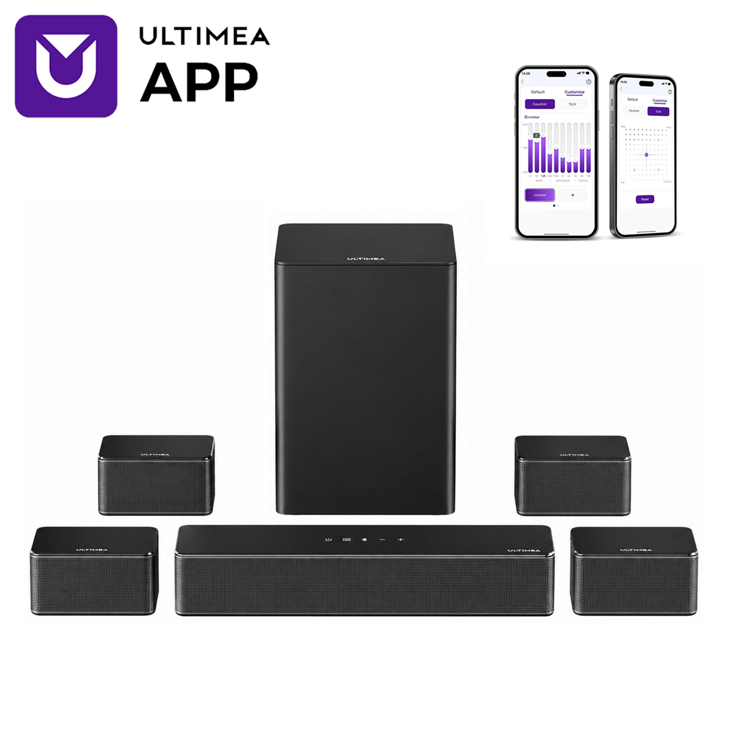 Home Cinema Subwoofer - ULTIMEA 7.1 Surround Sound System Sound