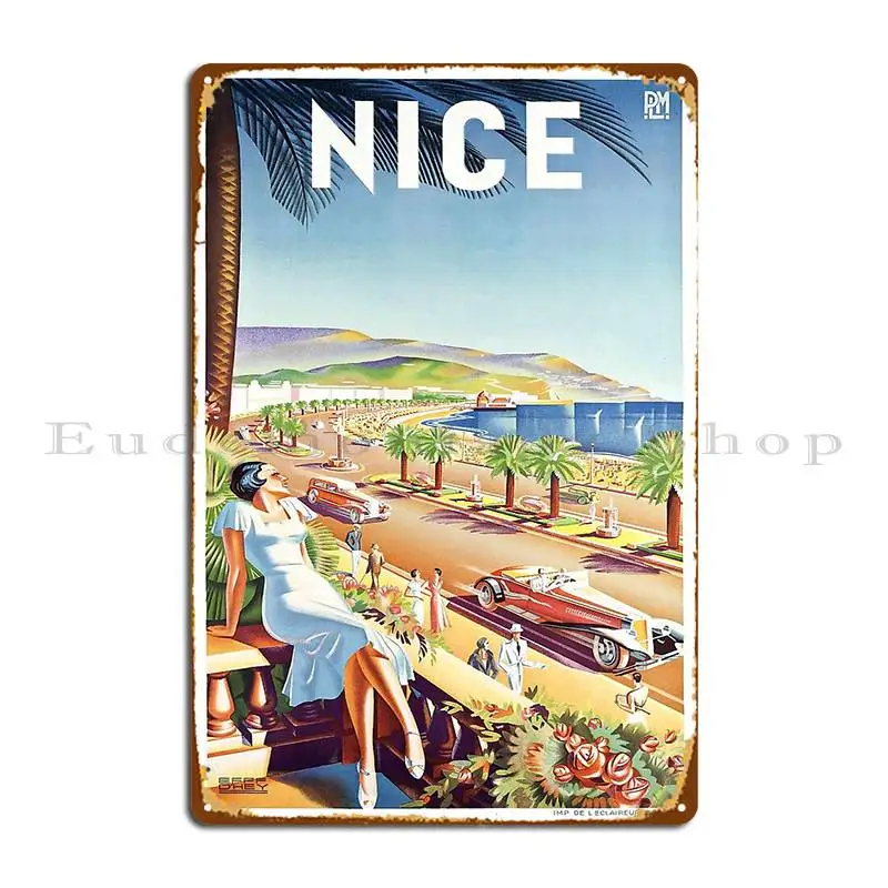 1935 Nice France Travel Poster - Home Cinema France のレビューと価格