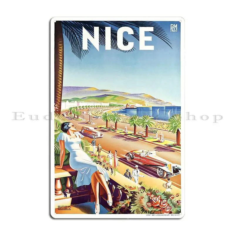 1935 Nice France Travel Poster - Home Cinema France のレビューと価格