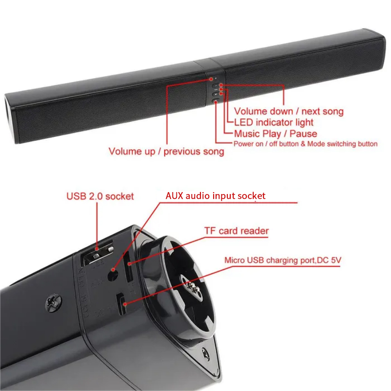 Powerful Soundbar Sound Radio  - Home Cinema Subwoofer のレビューと価格