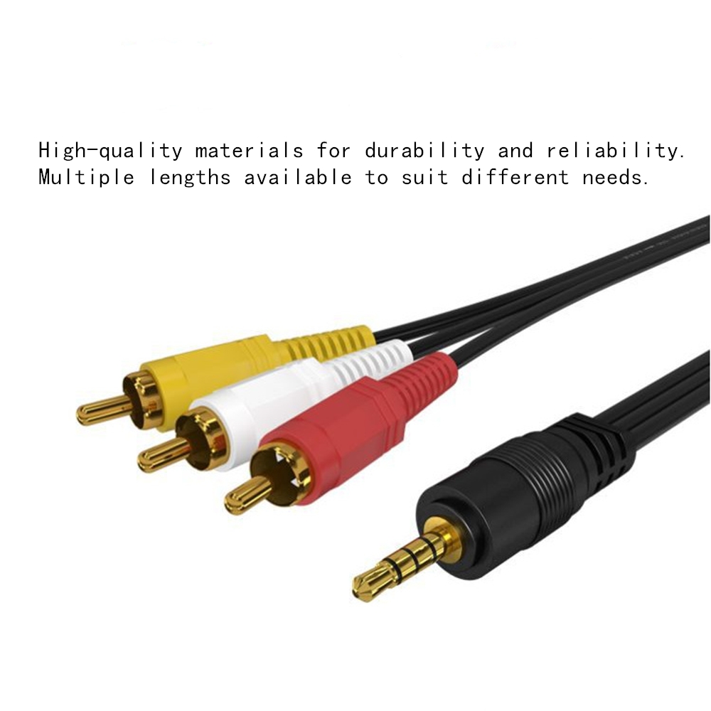3.5mm to 3 RCA Audio Video Cab - Home Cinema Subwoofer のレビューと価格